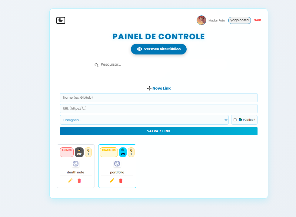 LinkManager Dashboard